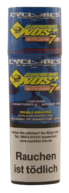 Cyclones Supreme Nos+ X-TRA Slow Cyclones Supreme Nos+ X-TRA Slow mit Holzfilter 2er Pack